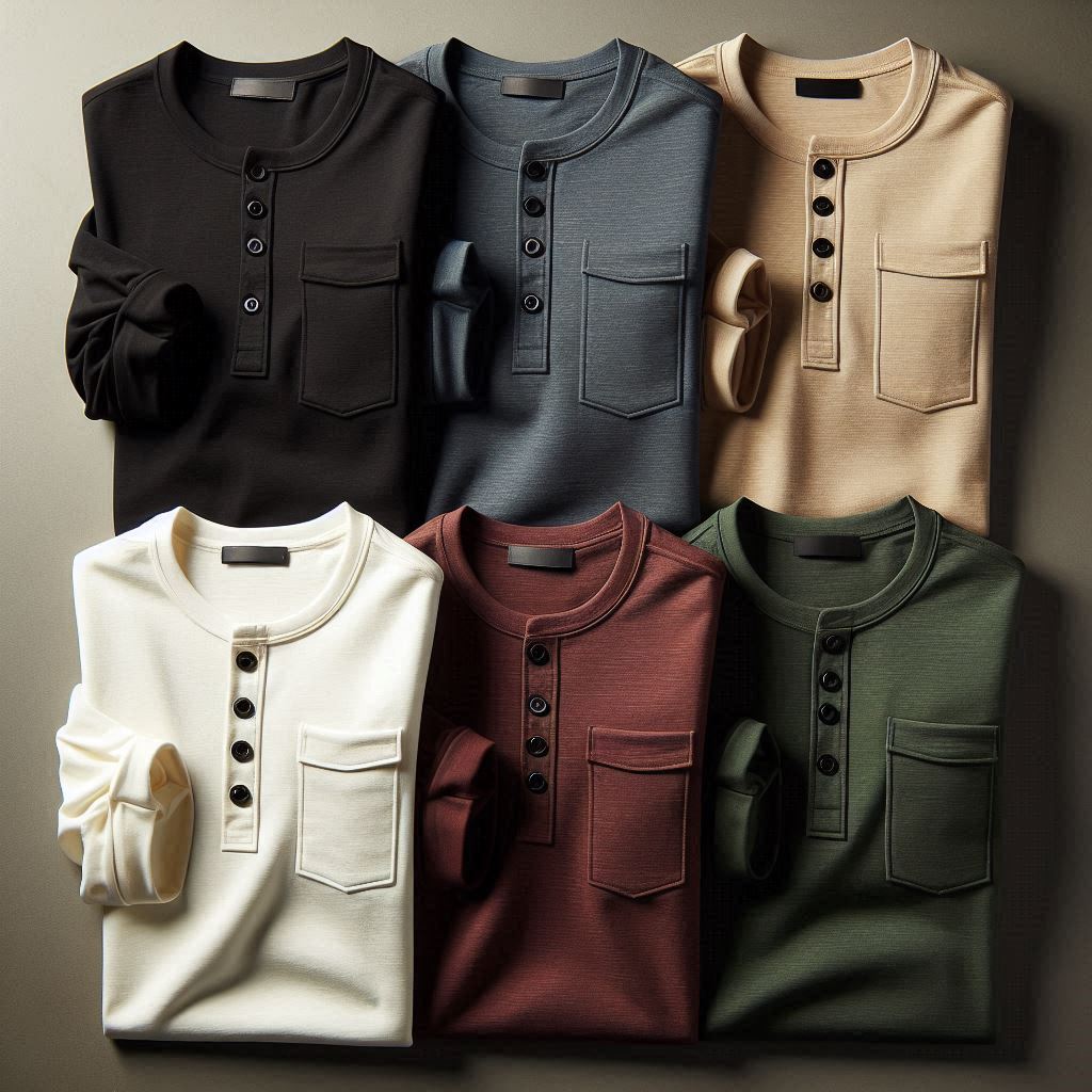 3 Henley T-Shirt For Men