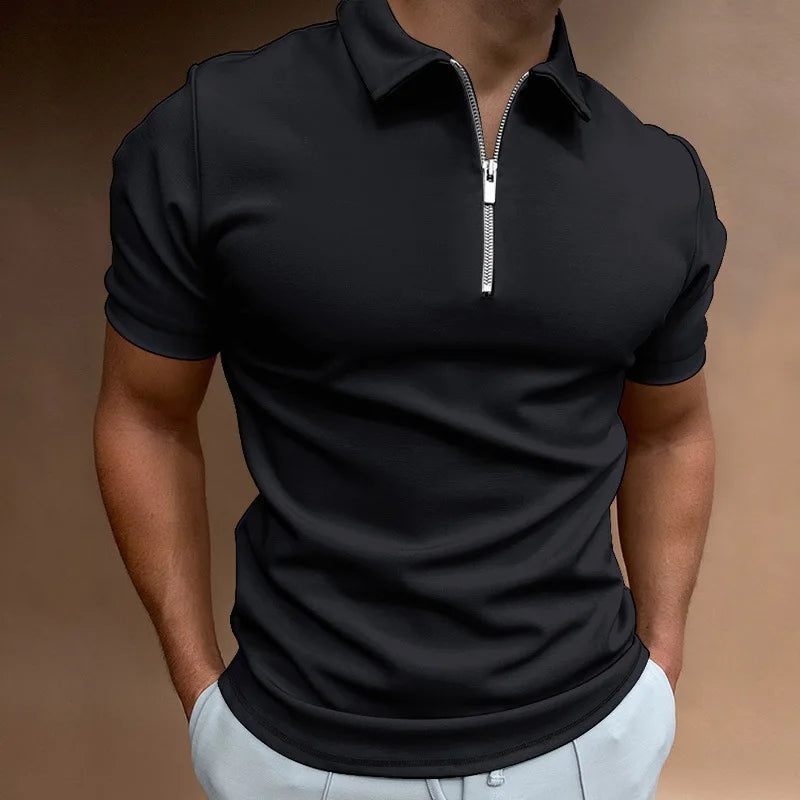 Pack of 3 Collar T-Shirt with Zip