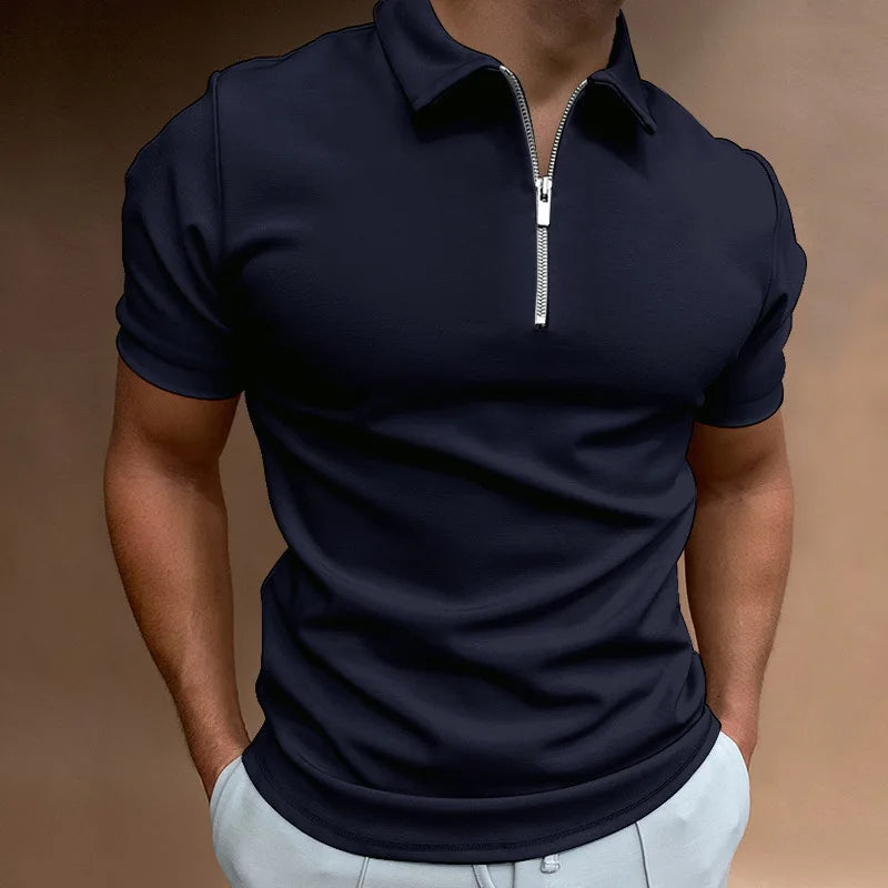 Pack of 3 Collar T-Shirt with Zip