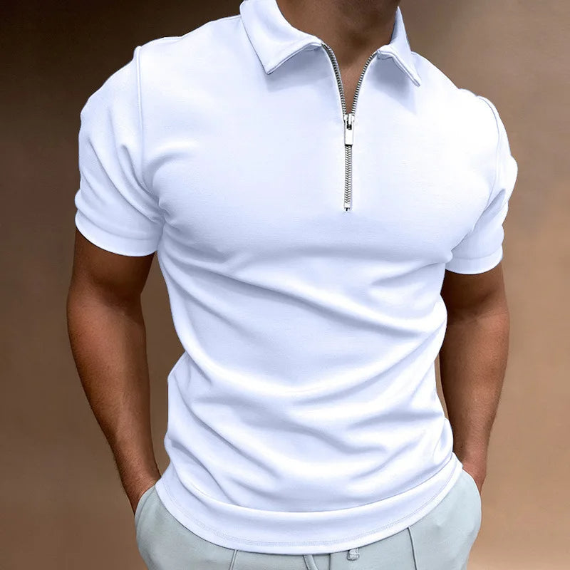 Pack of 2 Collar T-Shirt with Zip