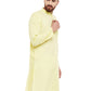 Light Yellow Straight Kurta Pajama for Men