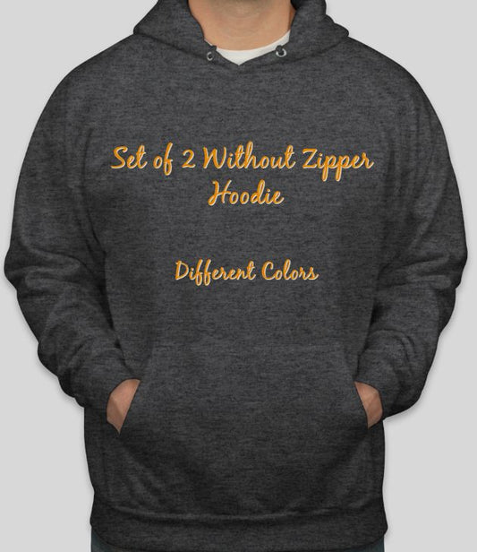 Set of 2 Without Zipper Hoodie