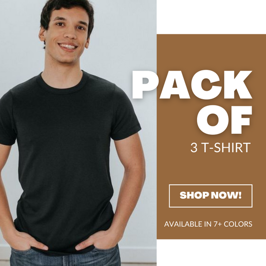 Pack of 3 Round Neck T-Shirt