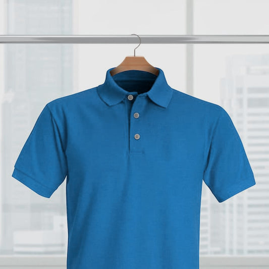 Light Blue Polo T-Shirt For Men