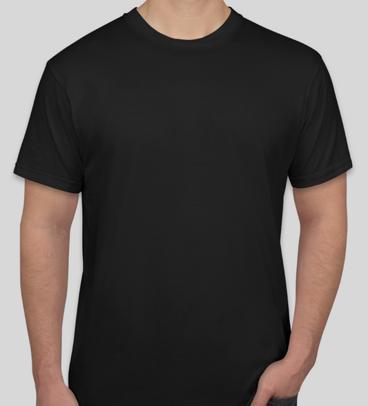 Black Round Neck T-Shirt For Men