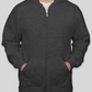 Charcoal With Zipper Hoodie