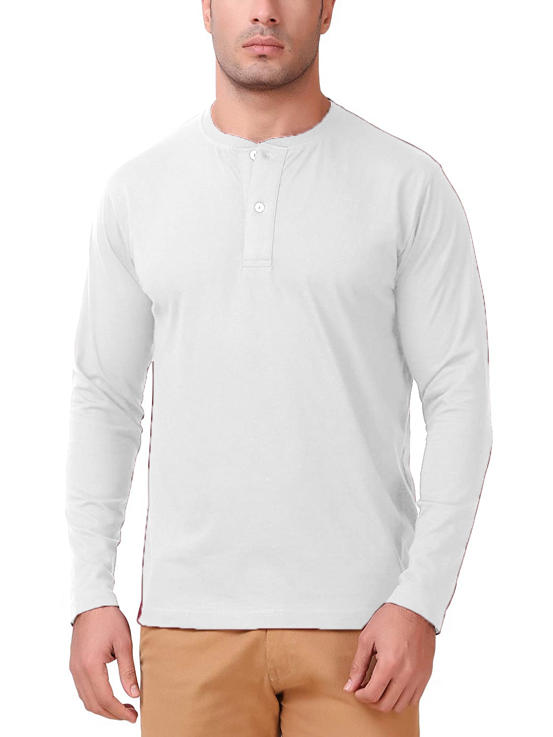 Pack of 3 Henley Full Sleeves T-Shirt For Men