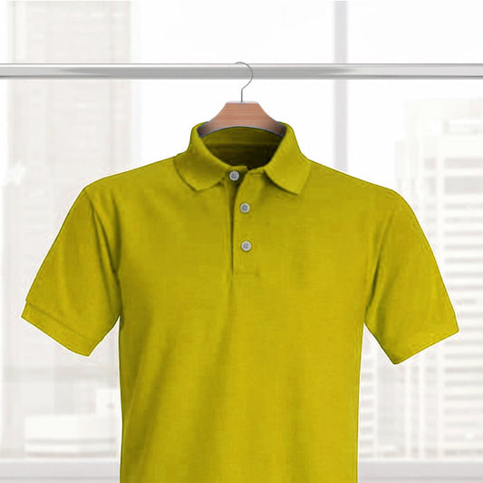 yellow polo t-shirt for men