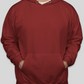 Maroon Without Zipper Hoodie