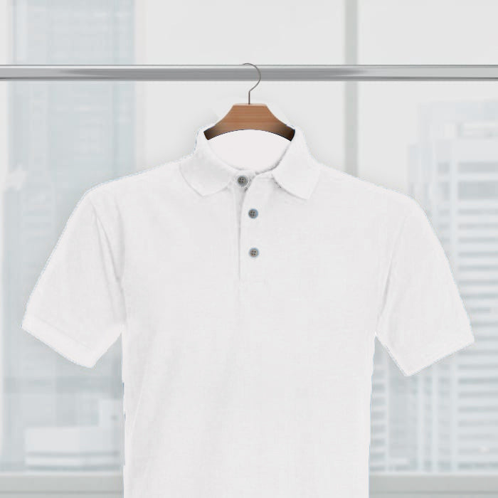 White Polo T-Shirt For Men