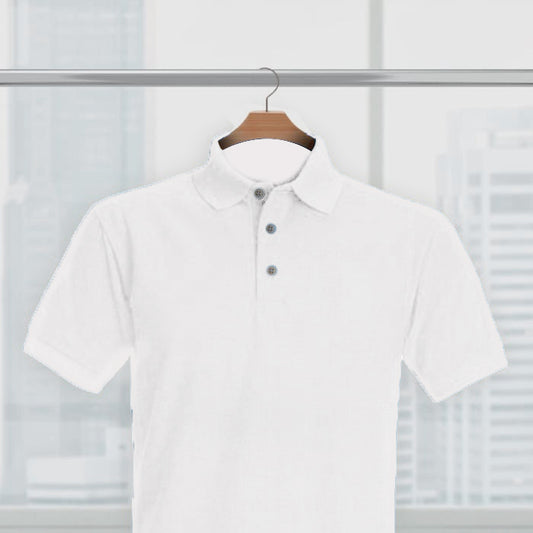 White Polo T-Shirt For Men