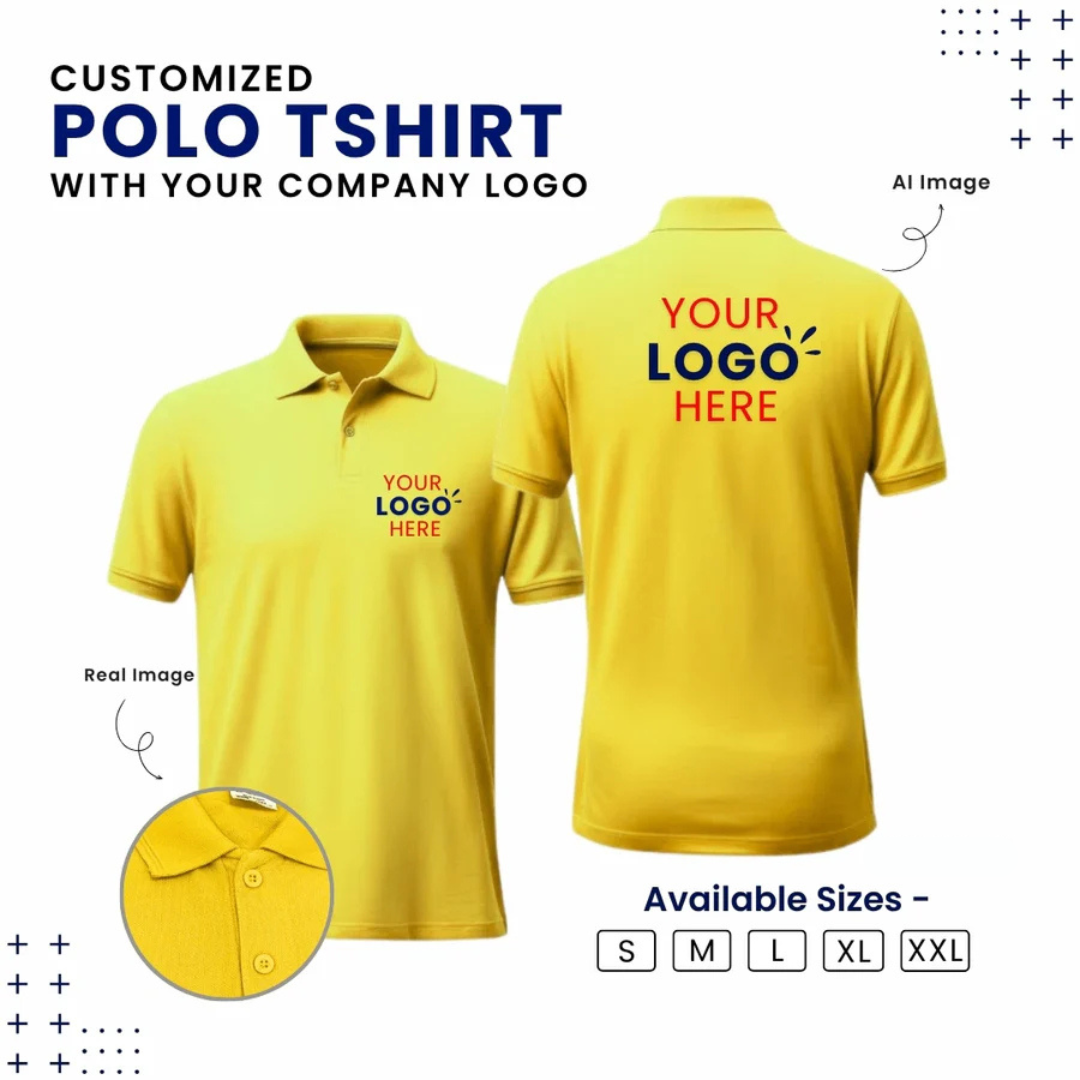 Customized Polo T-Shirt With Your Company Logo | Zeodra.com