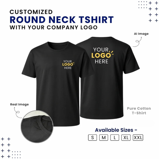 Customized Round Neck T-shirt | Zeodra.com