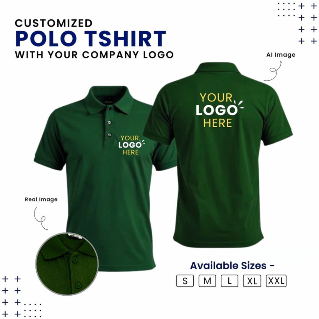 Customized Polo T-Shirt With Your Company Logo | Zeodra.com