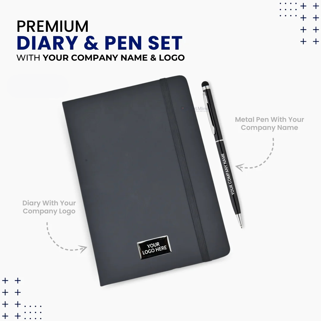 2 in 1 Diary Pen Set | Corporate Gift | Zeodra.com