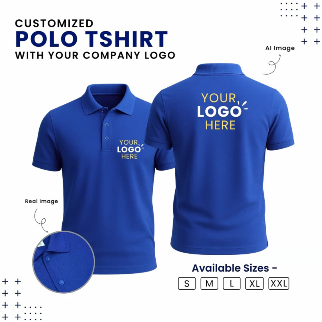 Customized Polo T-Shirt With Your Company Logo | Zeodra.com