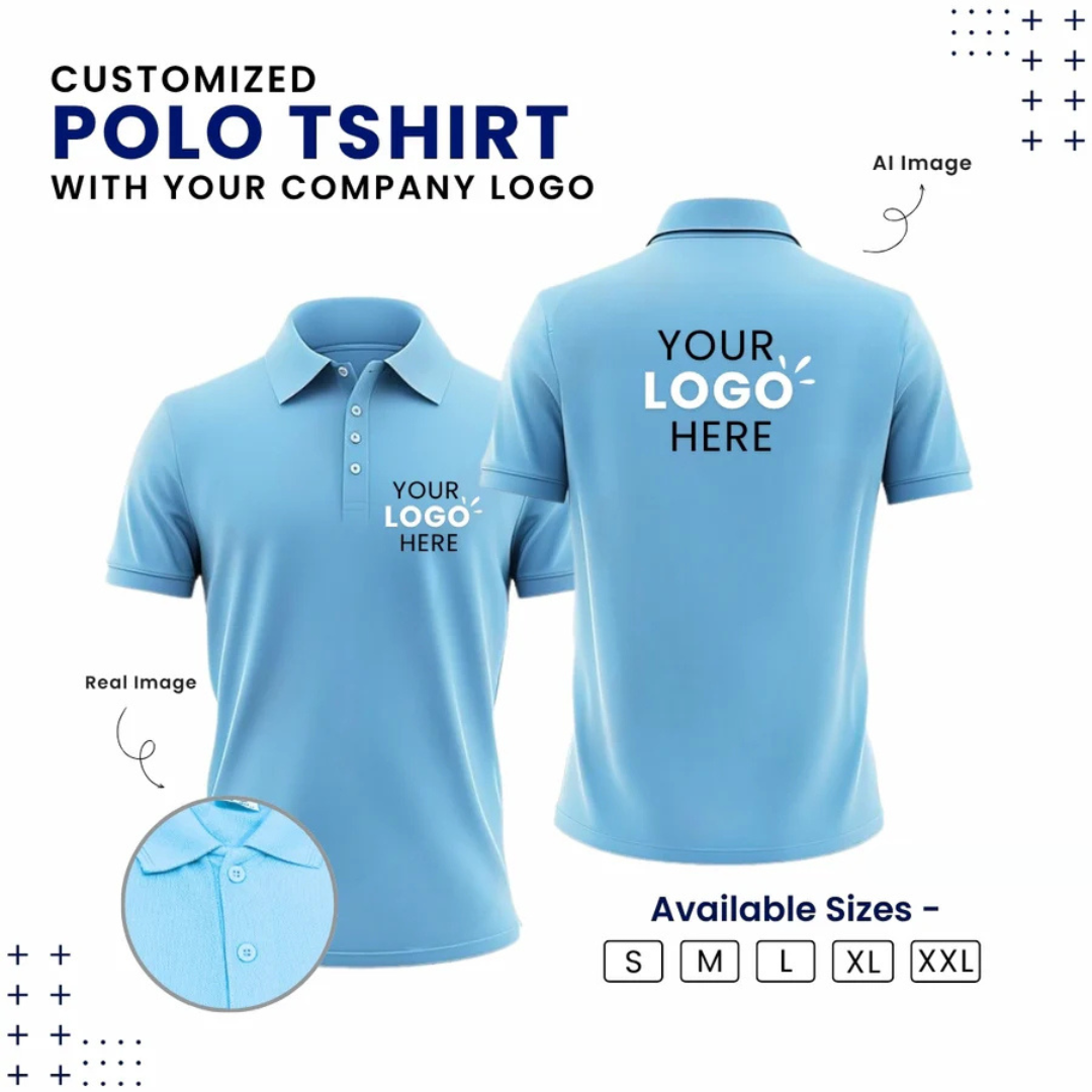 Customized Polo T-Shirt With Your Company Logo | Zeodra.com