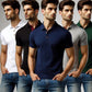 Pack of 4 Solid Collar T-Shirts