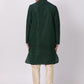 Dark Green Straight Kurta Pajama for Men