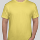 Yellow Round Neck T-Shirt For Men